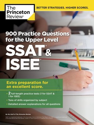 cover image of 900 Practice Questions for the Upper Level SSAT & ISEE